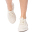 Sneakers chunky beige da donna in mesh Lora Ferres, Donna, SKU w014001016, Immagine 0